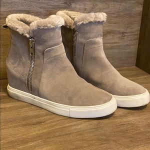 Steve by Steve Madden faux heel bootie sneakers